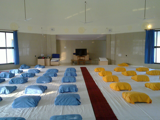 Inside of Large Meditation Dhamma Hall